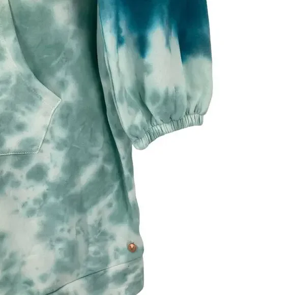 Livi Lane Bryant Hoodie Sweatshirt Tie Dye Blue/Green Size 18/20 NWT - Picture 5 of 7